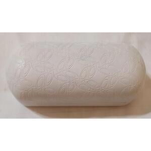 Oakley White Embossed  Hard Clamshell Protective Sunglasses Case Signature Logo